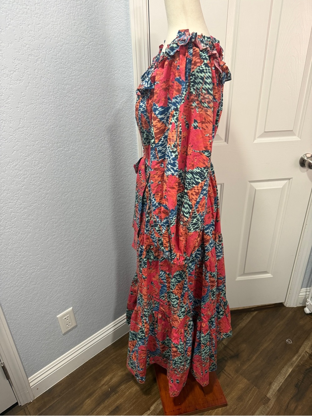 Ulla Johnson Beatrix Prism Floral Maxi Dress Size 6 Belted Ruffle Boho Luxury - Picture 16 of 16